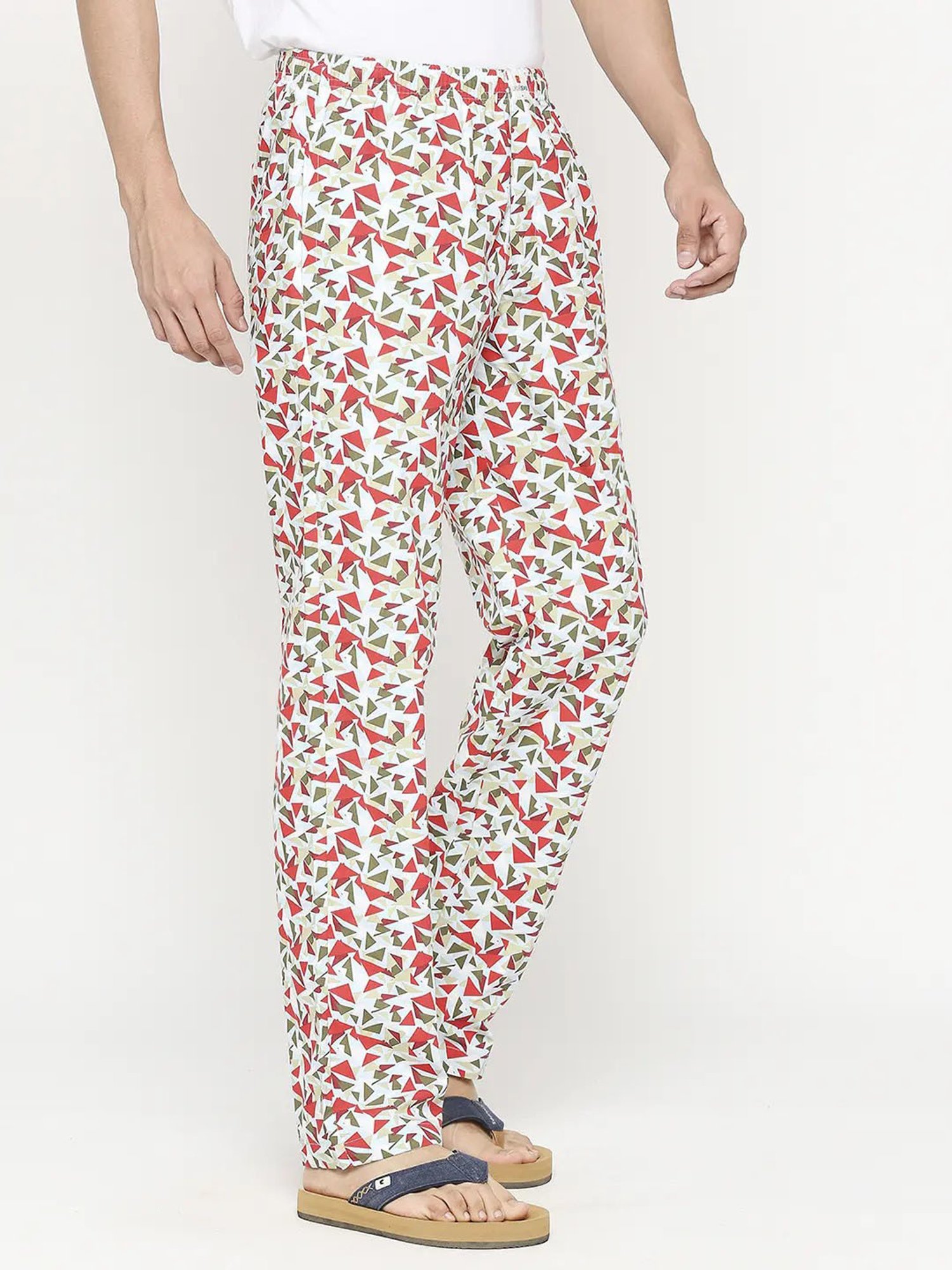 UnderJeans by Spykar Multicolor Regular Fit Printed Trackpants