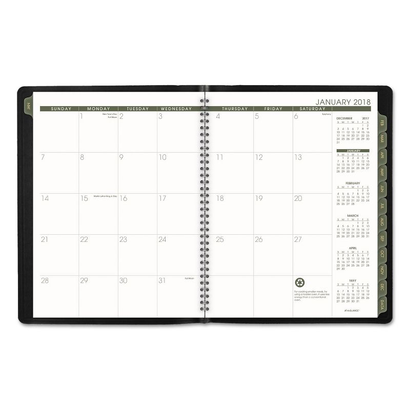 At-A-Glance Recycled Weekly/Monthly Classic Appointment Book 10 7/8 x 8 1/4 Black 2020 70950G05