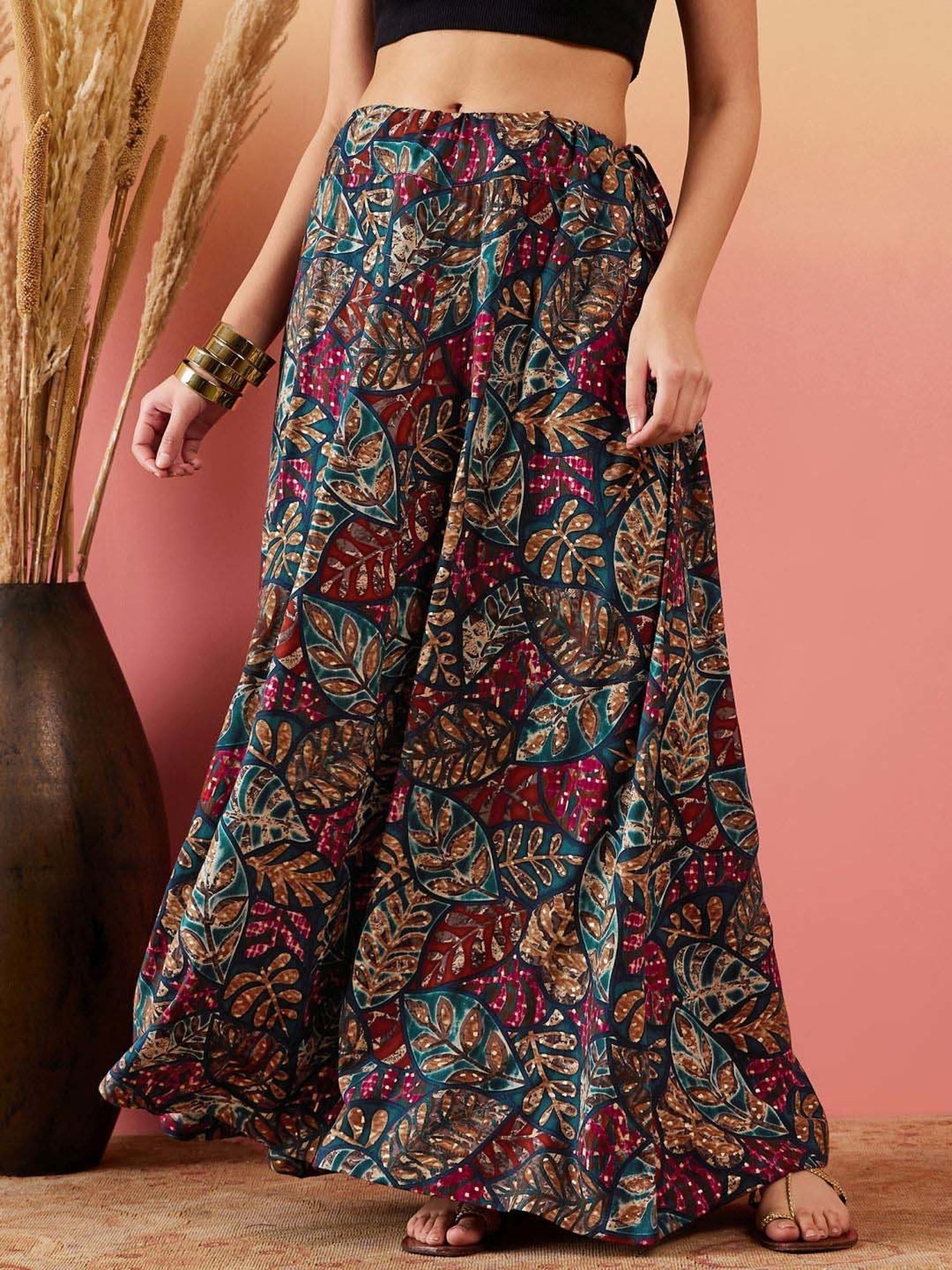 Inweave Multicolored Printed Skirt