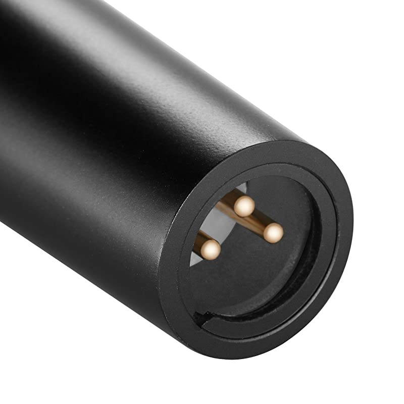 Cardioid Dynamic Microphone with XLR Male to XLR Female Cable Rigid Metal Construction for Professional Musical Instrument Pickup Vocals Broadcasting Speech Black NW040