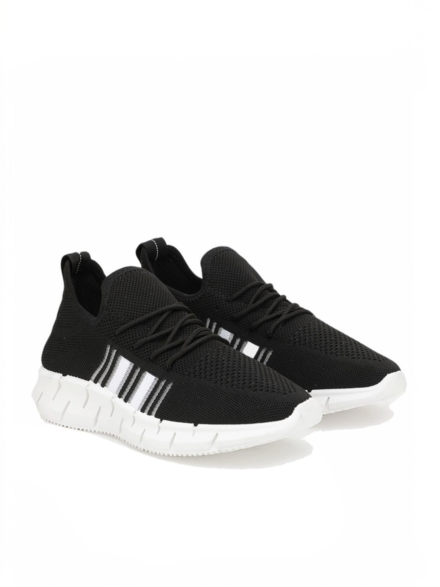 Rapid Box Men's Black Running Shoes