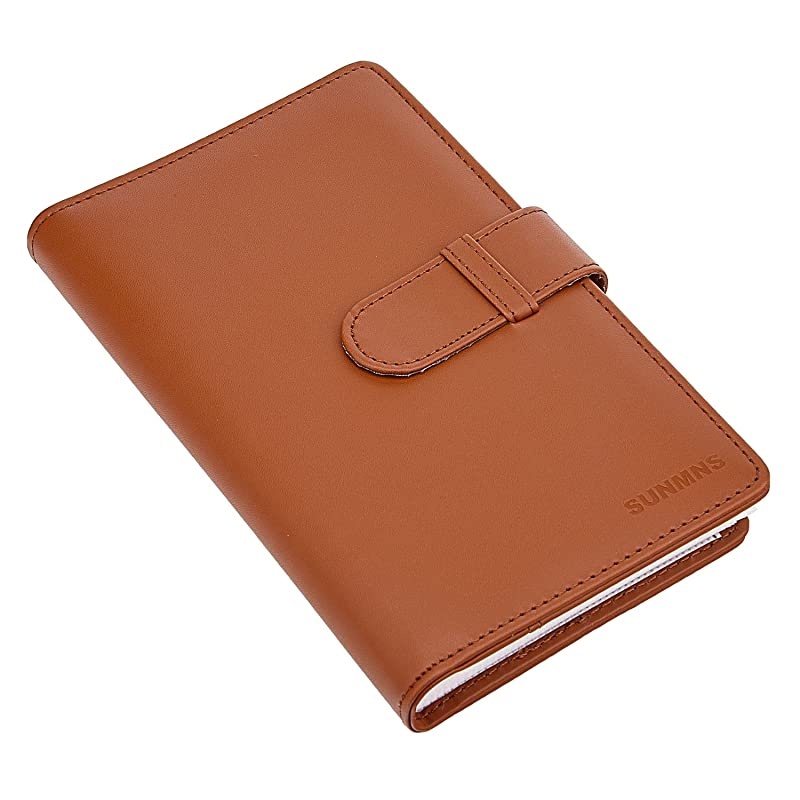 Wallet PU Leather Photo Album Compatible with Fujifilm Instax Mini Instant Film Brown