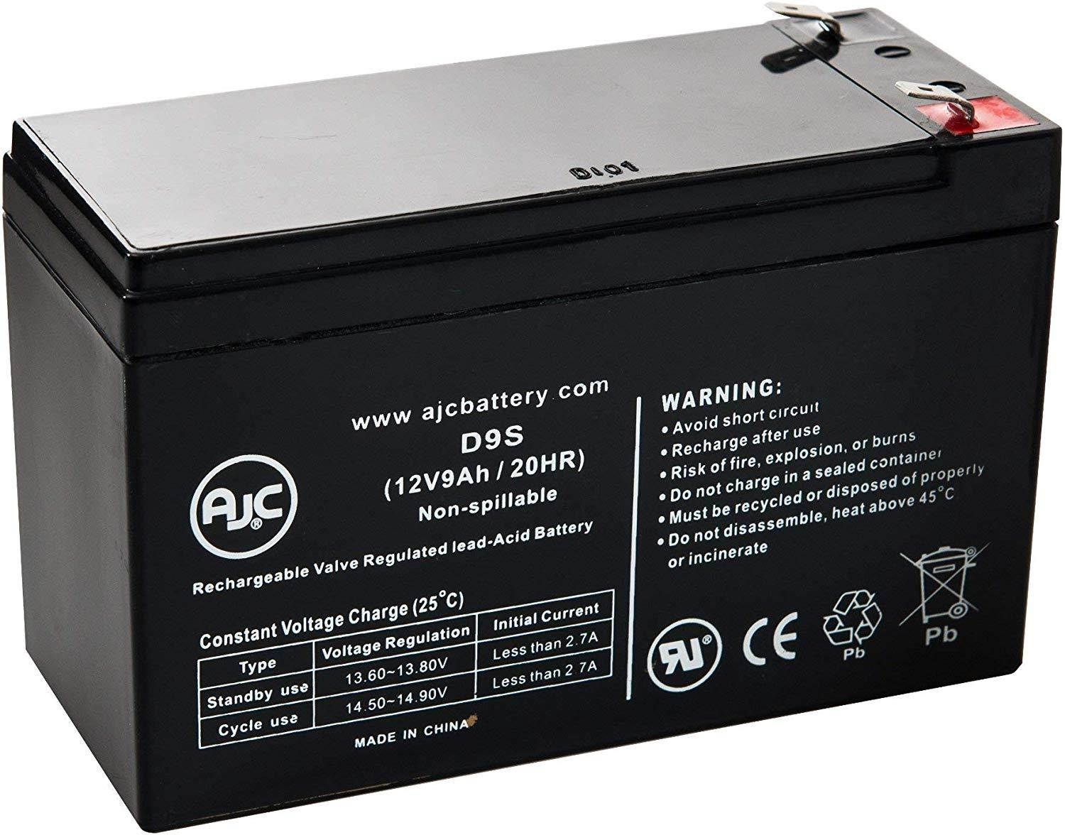 RB1280A 12V 9Ah UPS Battery - This is an AJC Brand Replacement