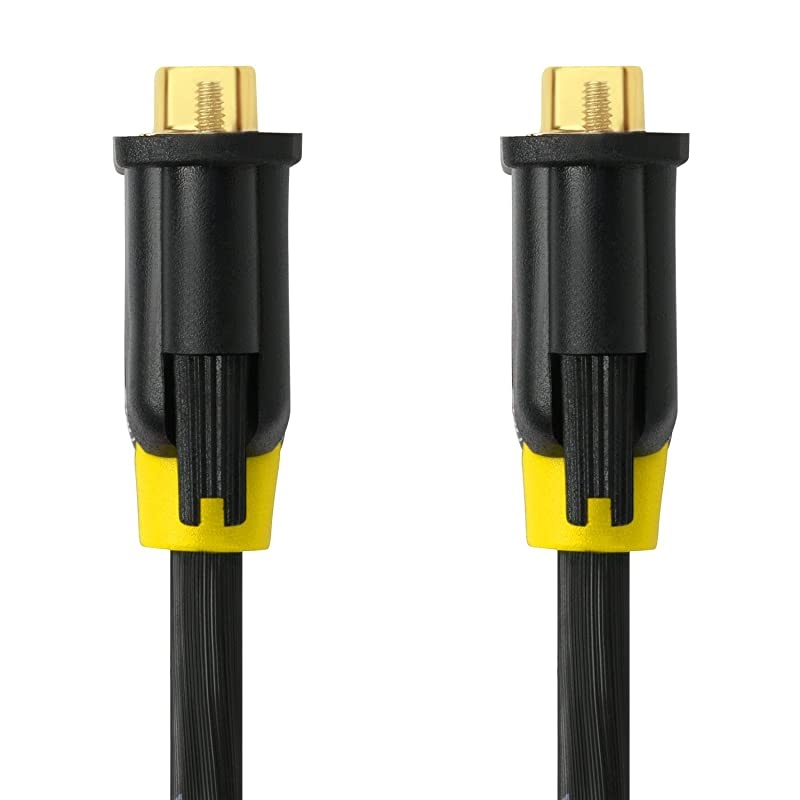 VGA Cable 50Feet VGA to VGA Monitor Cable HD15 SVGA for PC Laptop TV Porjector Black and Red Color