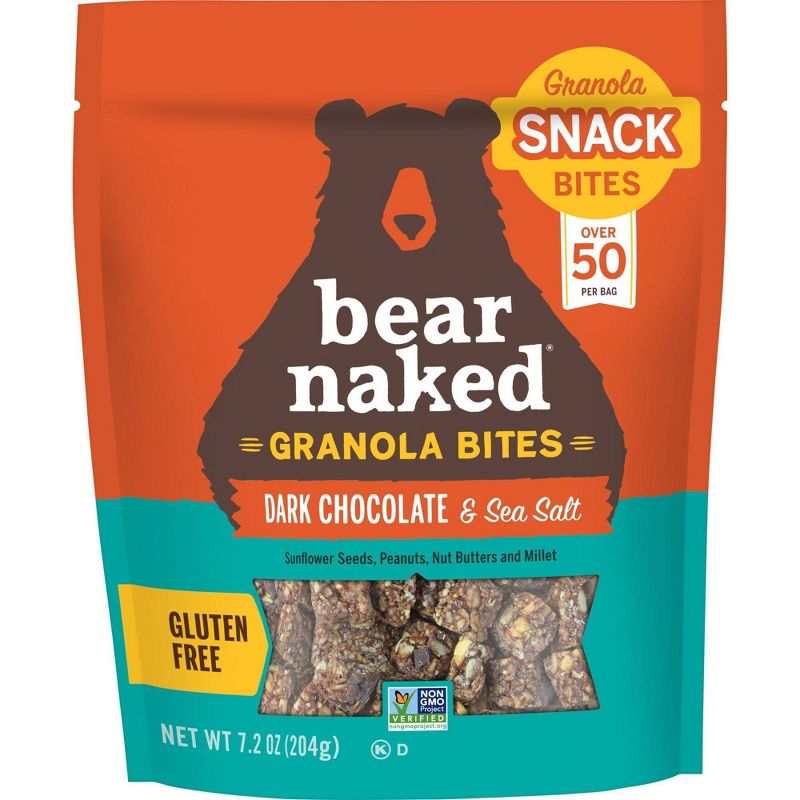 Bear Naked Gluten Free Dark Chocolate Sea Salt Granola Bites - 7oz