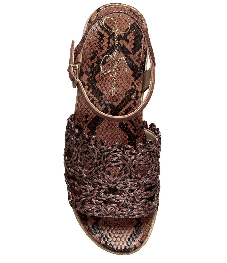 Jessica Simpson Camilia Raffia Platform Wedges