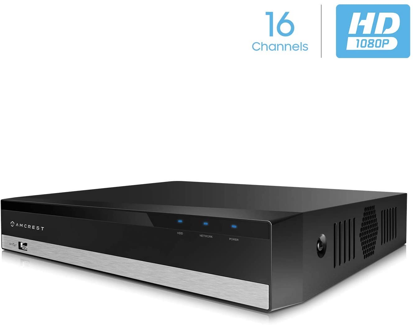 TMEZON 1080P CCTV Camera System 16CH 1080N Lite Surveillance DVR Video Recorder, 16x HD 1920TVL 2.0MP 24leds Indoor Outdoor IR Night IP66 Weatherproof Security System