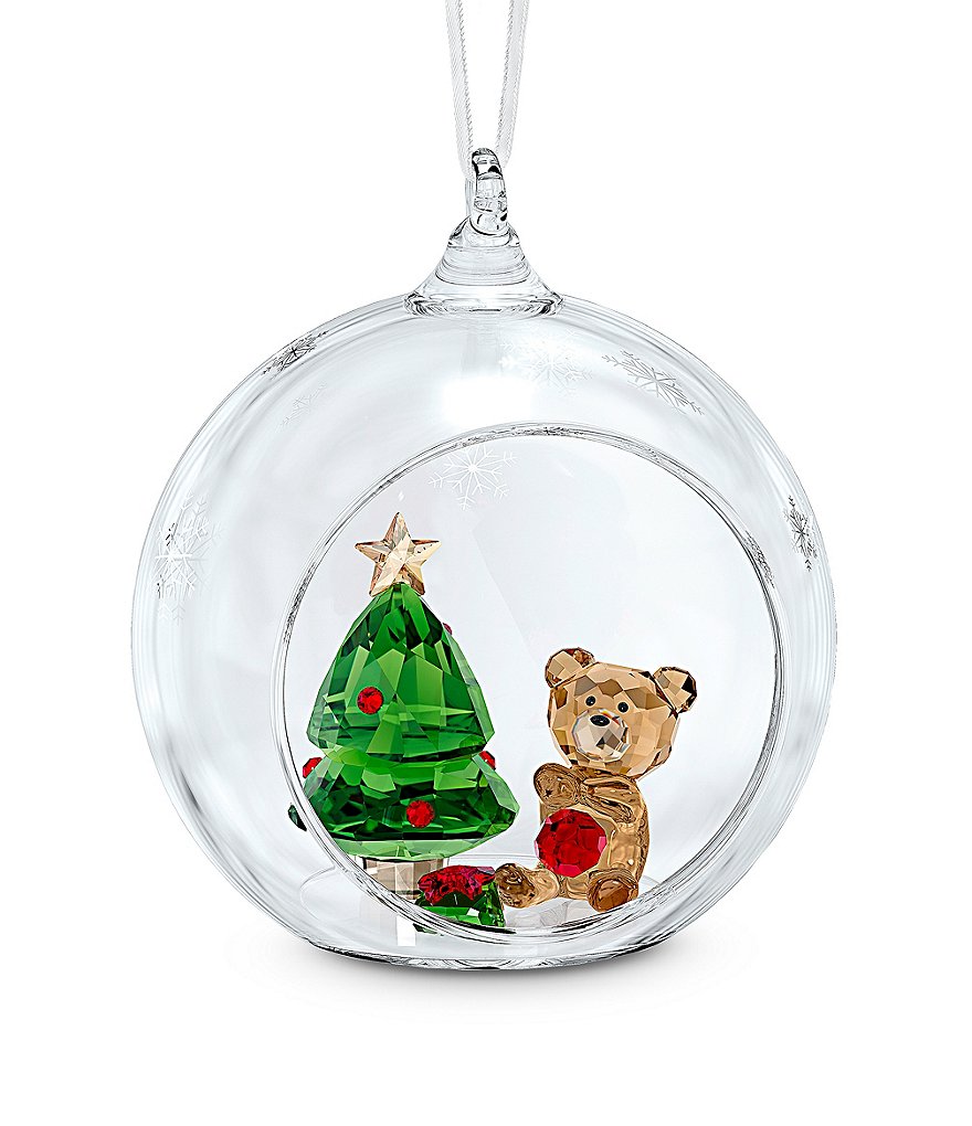Swarovski Crystal Ball Christmas Scene Ornament