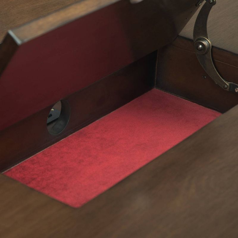 60" Lisa Desk Natural Aged Brown - WyndenHall