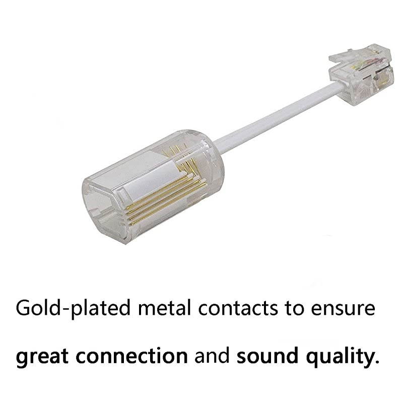 Telephone Cord Detangler  AntiTangle Phone Cable 360 Degree Rotating Landline Swivel Cord UntanglerWhite4 PCS