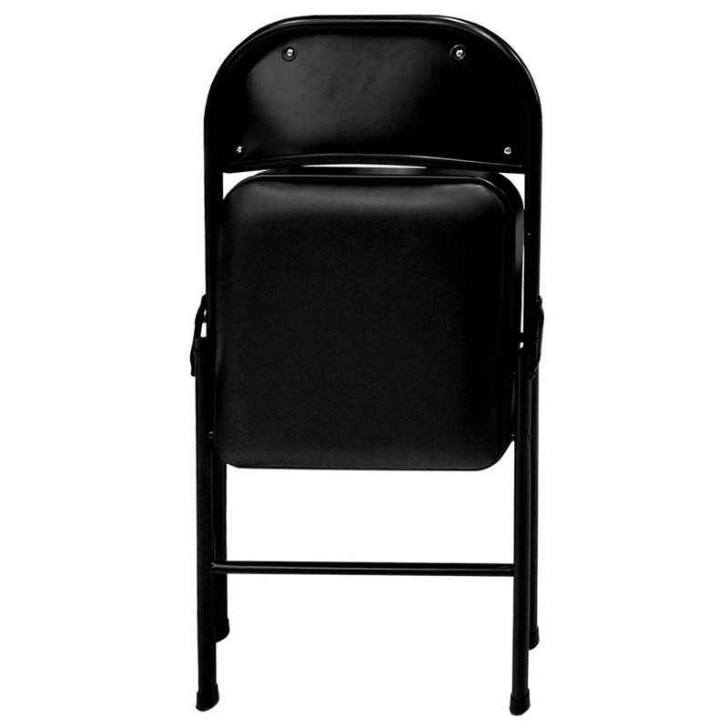 Folding Chair Vinyl Padded Black - Plastic Dev Group