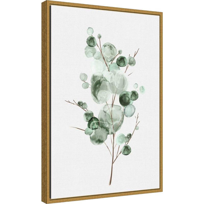 16" x 23" Tender Sprout I by Eva Watts Framed Canvas Wall Art - Amanti Art