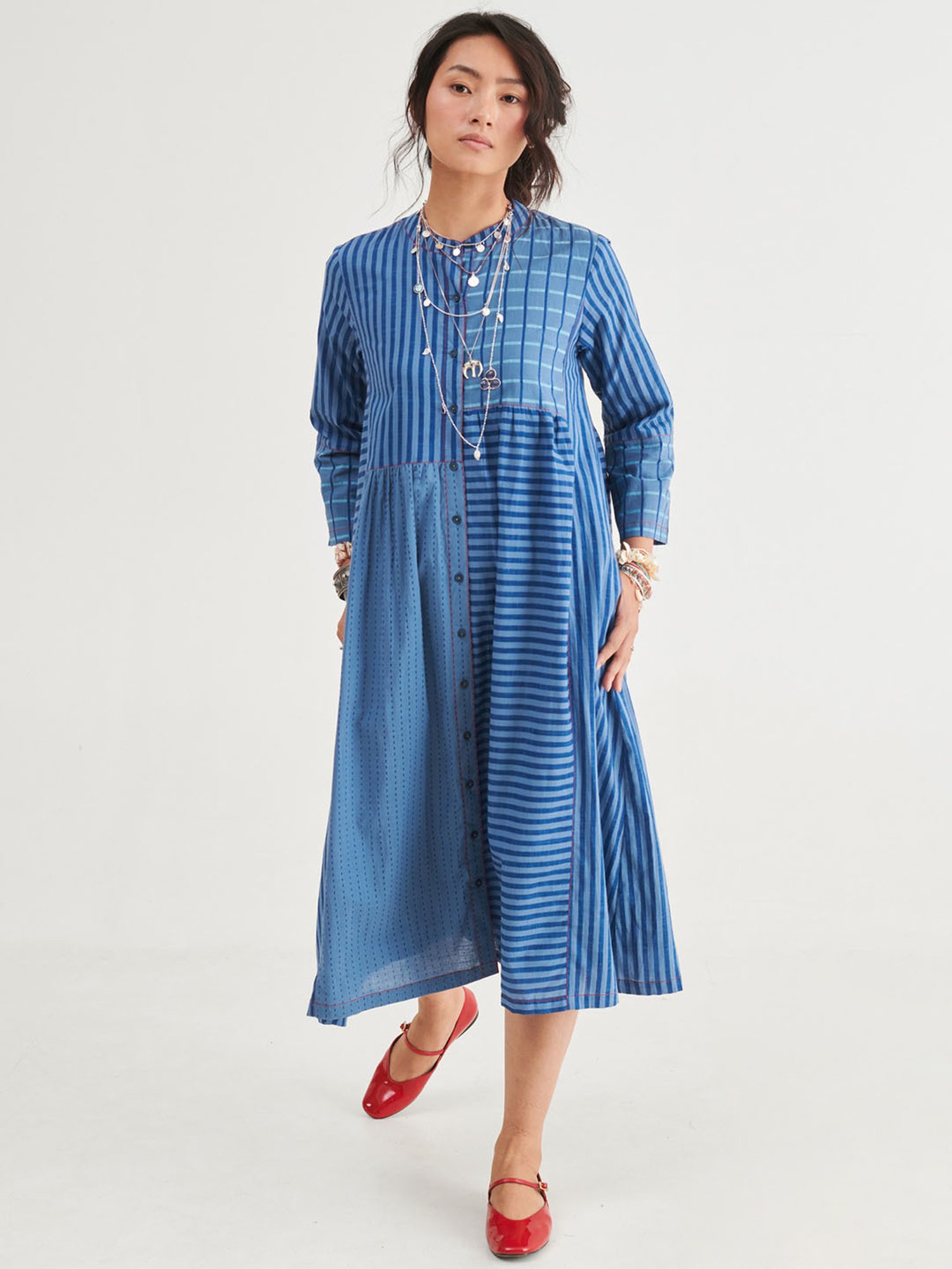 Prakriti Jaipur Indigo Panel Dress