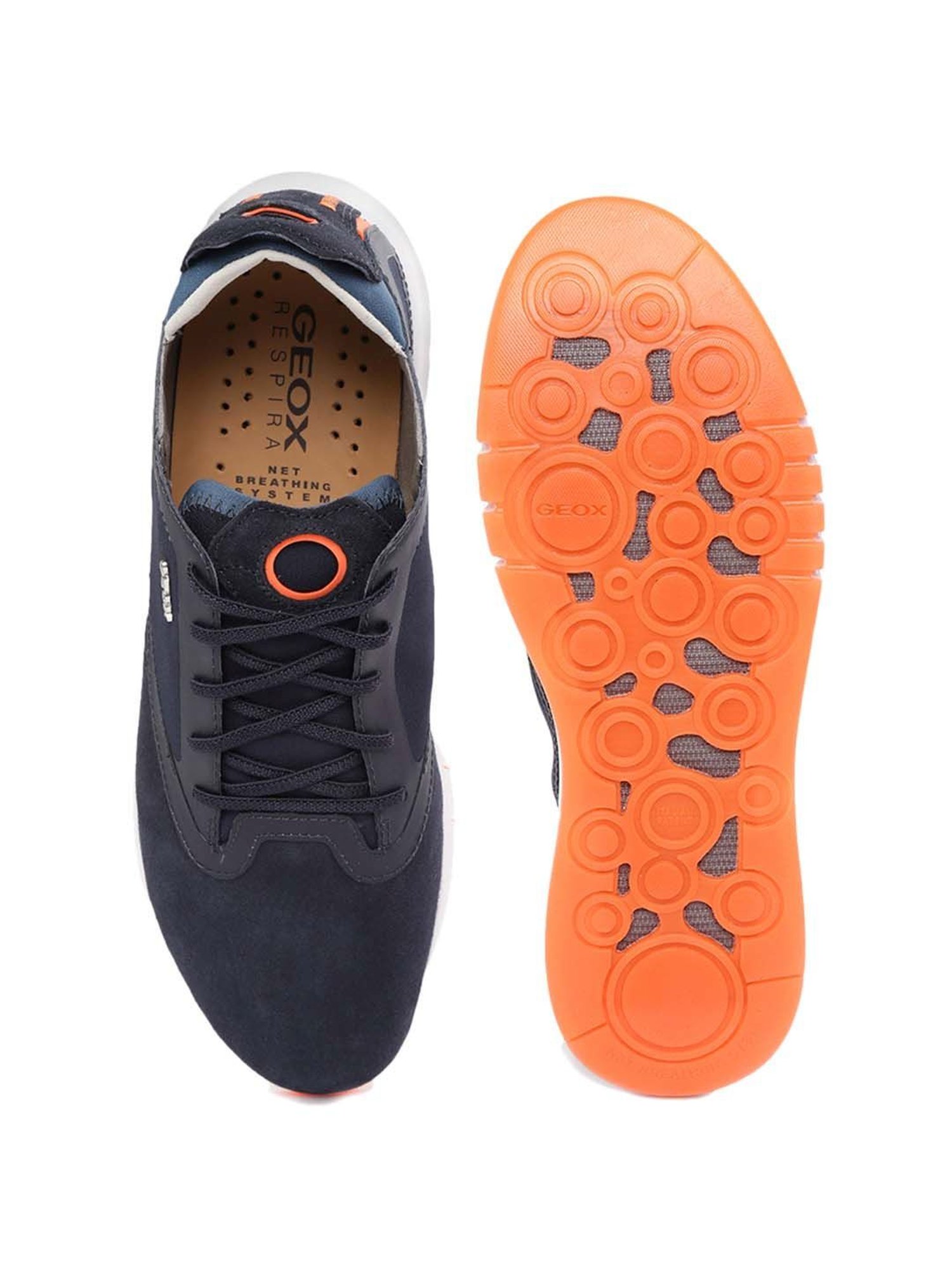 Geox Men's Navy Casual Sneakers