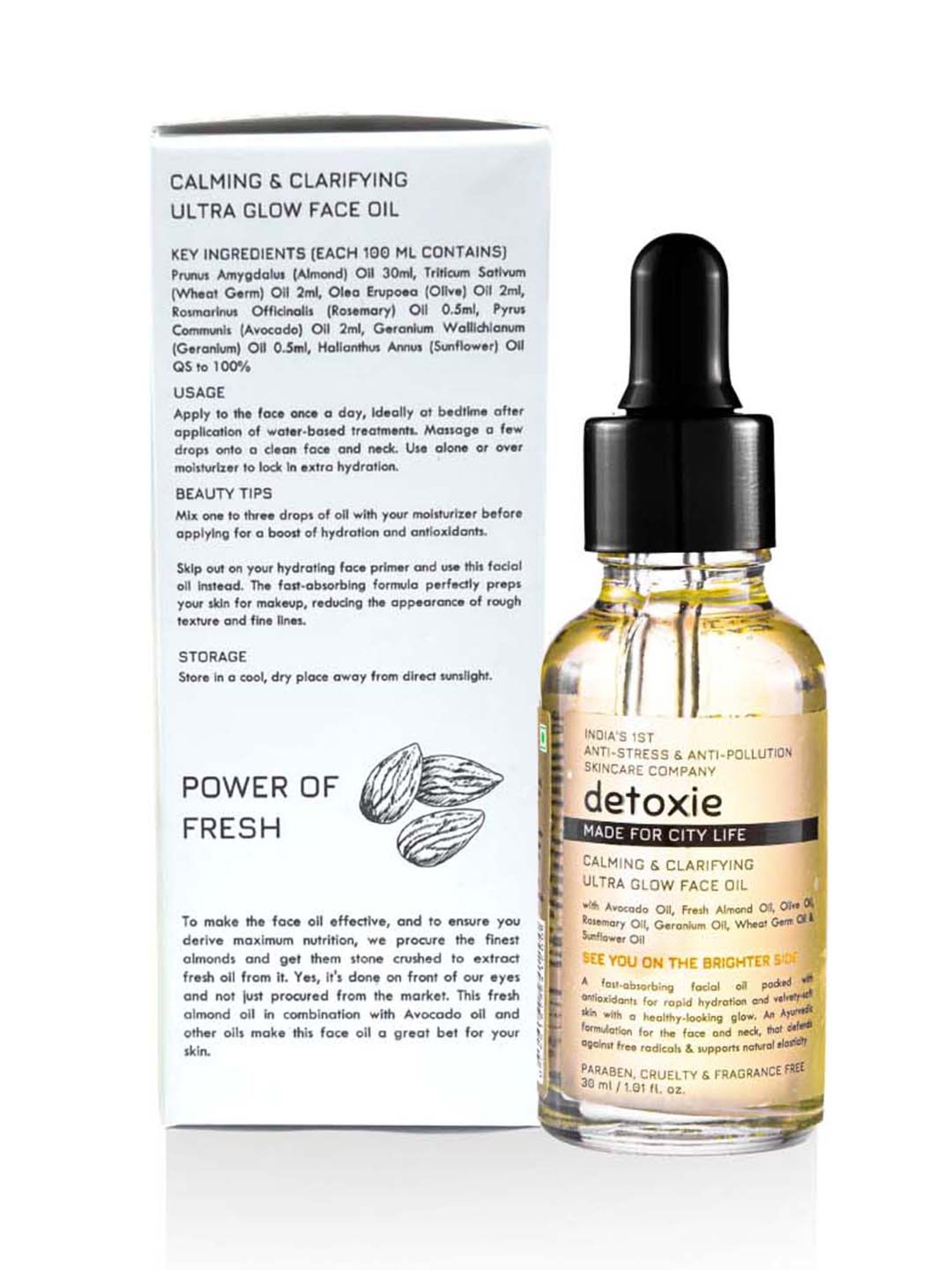 Detoxie Calming & Clarifying Ultra Glow Face Oil - 30 ml