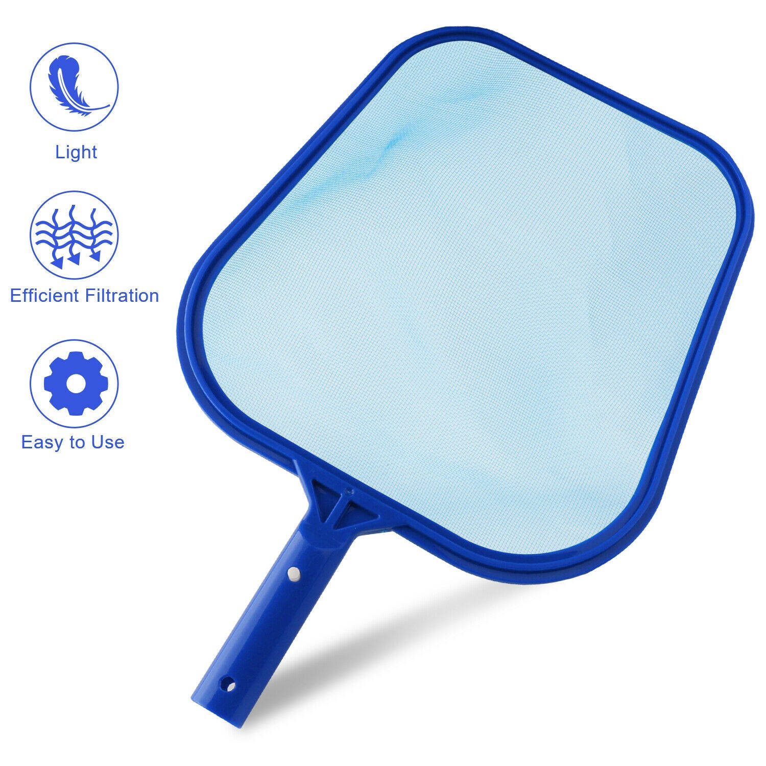 Swimming Pool Leaf Skimmer Net Hot Tub Spa Cleaning Leaves Deep Rake Mesh Tools