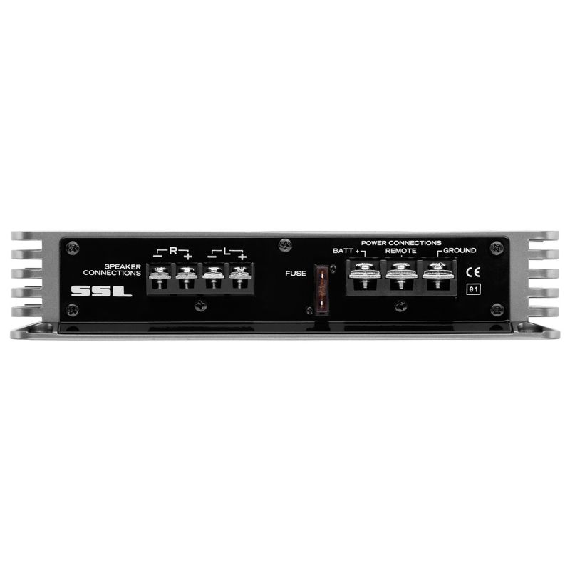 Sound Storm Laboratories EV2.200 Evolution 200 Watt 2-Channel 2 to 8 Ohm Stable Class A/B Full Range Car Amplifier, Gunmetal Gray