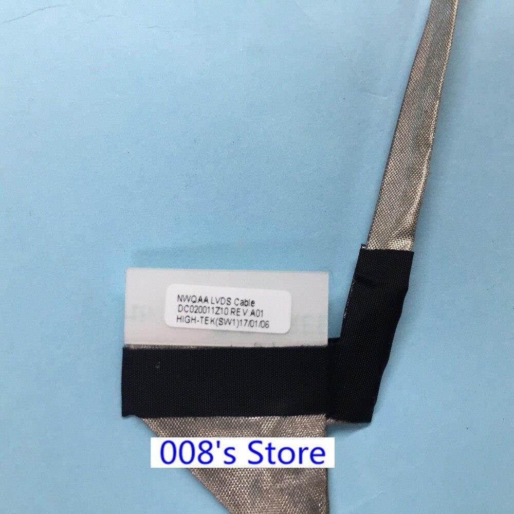 New NWQAA LCD Cable For Toshiba Satellite C660 C660D C665 C665D P750 P750D P755 P755D DC020011Z10 Laptop LVDS Flex Screen Wire