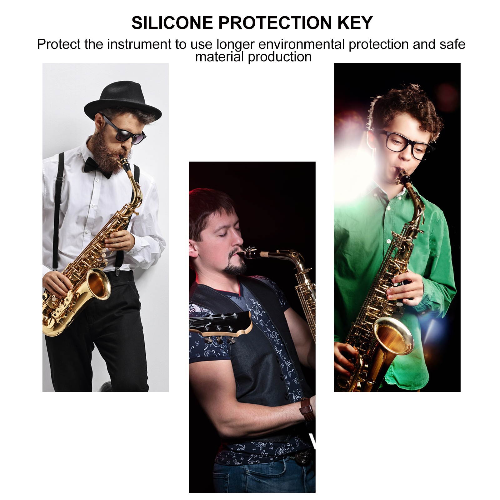 4pcs Saxophone Thumb Cushion and Palm Key Pads for Alto Soprano Tenor Sax