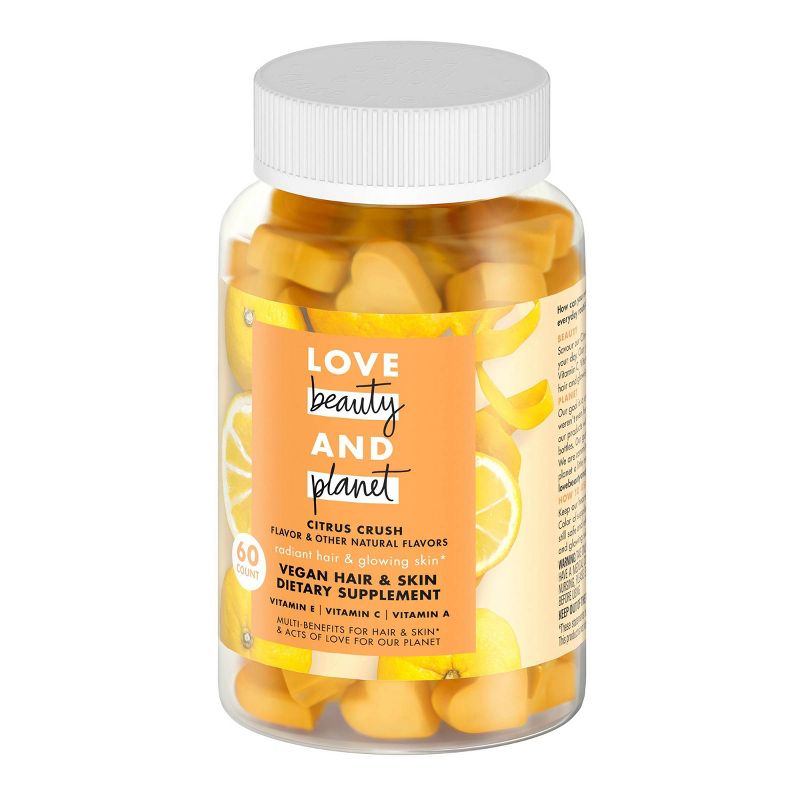 Love Beauty and Planet Multi-Benefit Vitamins Dietary Supplement - Citrus Crush – 60ct