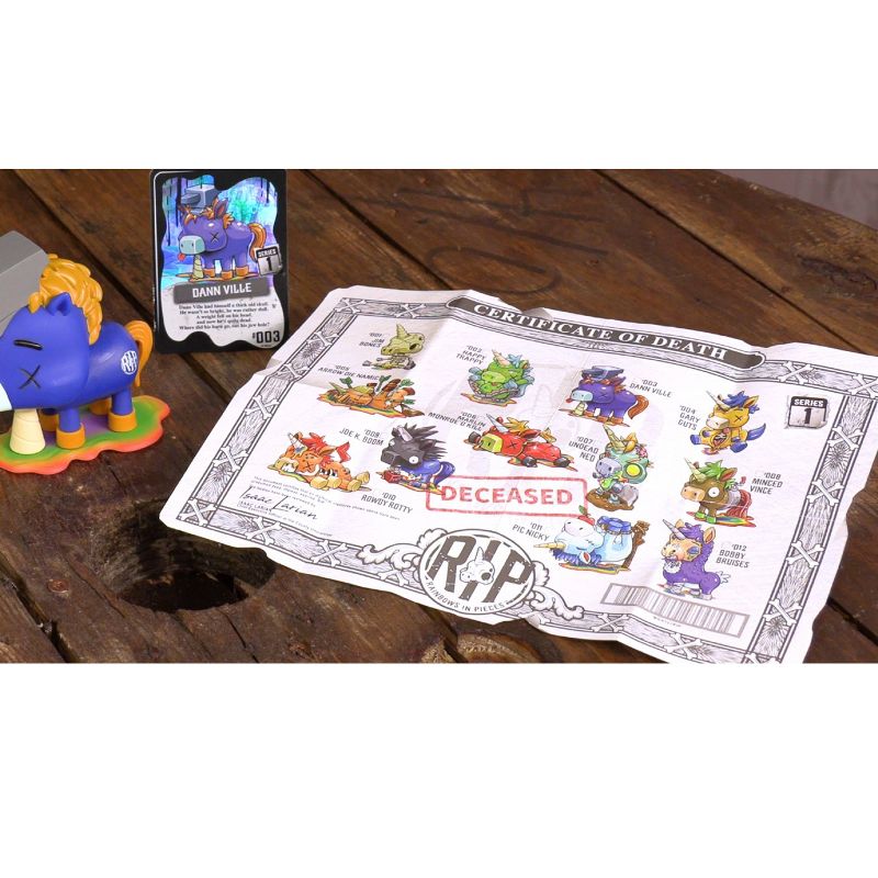 R.I.P. Rainbows in Pieces Dann Ville with Collectible Trading Card