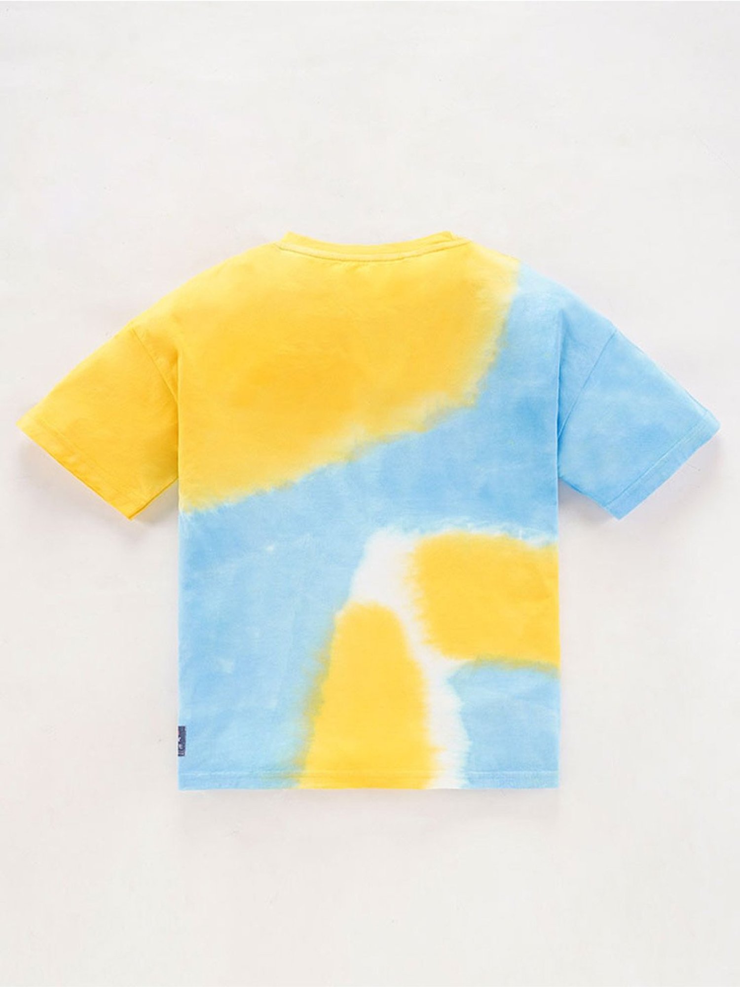 Edheads Boys Yellow & Blue Cotton Printed T-Shirt