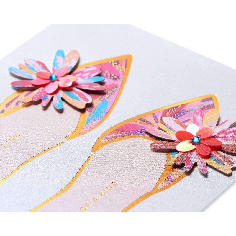 Mother's Day Greeting Card Floral Shoes - PAPYRUS