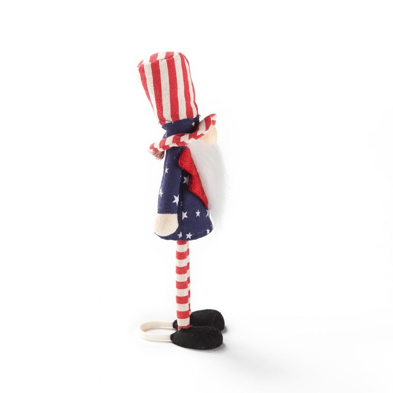 Lakeside Plush Seasonal Gnome with Patriotic Theme - Indoor Americana Accent