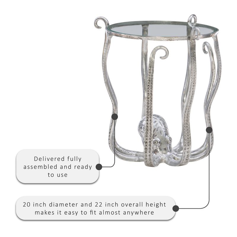 Octawyan Octopus Table Silver - Powell Company