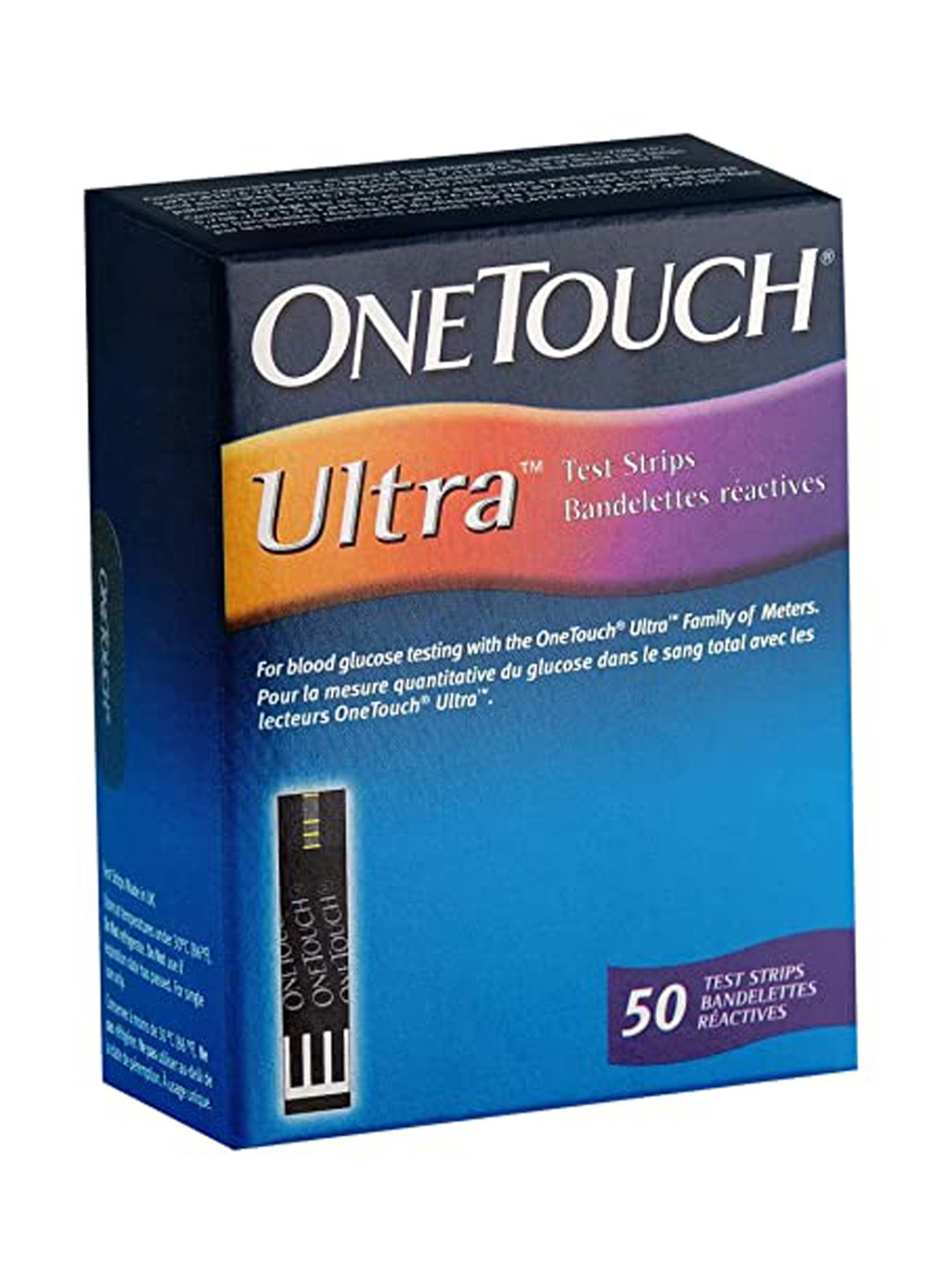 OneTouch Ultra Test Strips | Pack of 50 Strips with 50 OneTouch UltraSoft Lancets