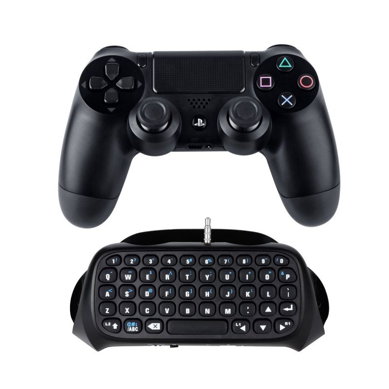 Bluetooth Mini Gaming Keyboard Online Information Chat Board, Suitable for PS4, PS4 Slim, PS4 Pro Controller