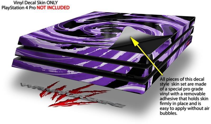 Alecias Swirl 02 Purple PS4 Pro Skin fits Sony Playstation 4 Console