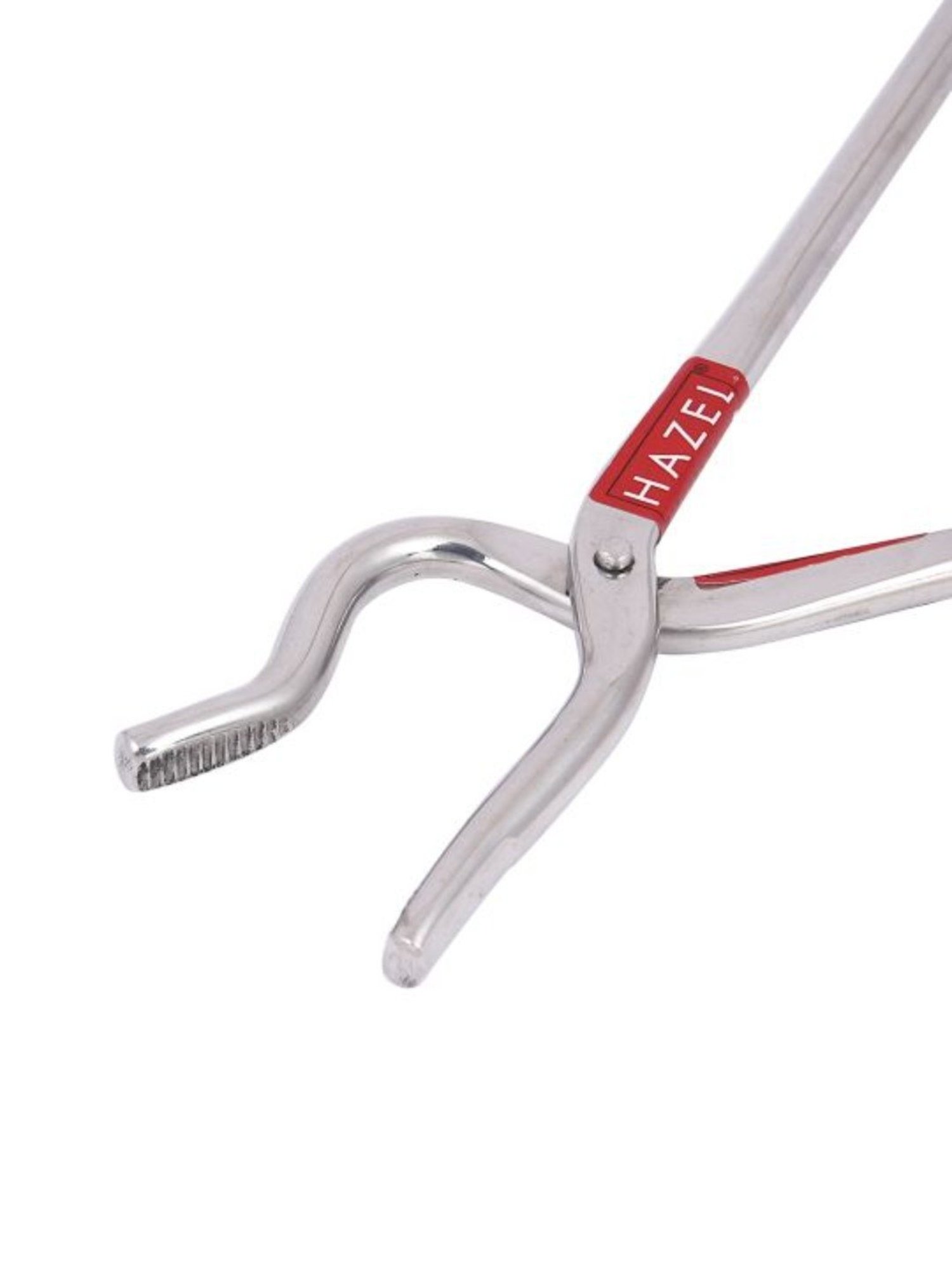 HAZEL Stainless Steel Silver Utensil Holder Pakad 9 MM Tongs for Kitchen