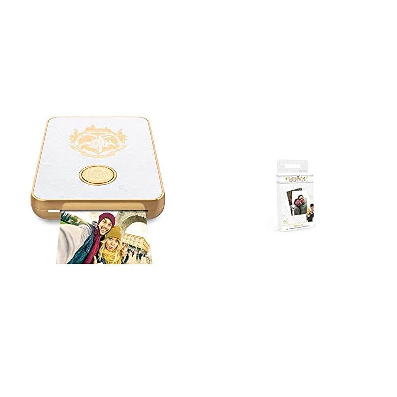 Harry Potter Magic Photo and Video Printer for iPhone and Android Your Photos Come to Life Like Magic White LP0075 Harry Potter Magic Photo and Video Printer Sticky Backed Film 40 Pack