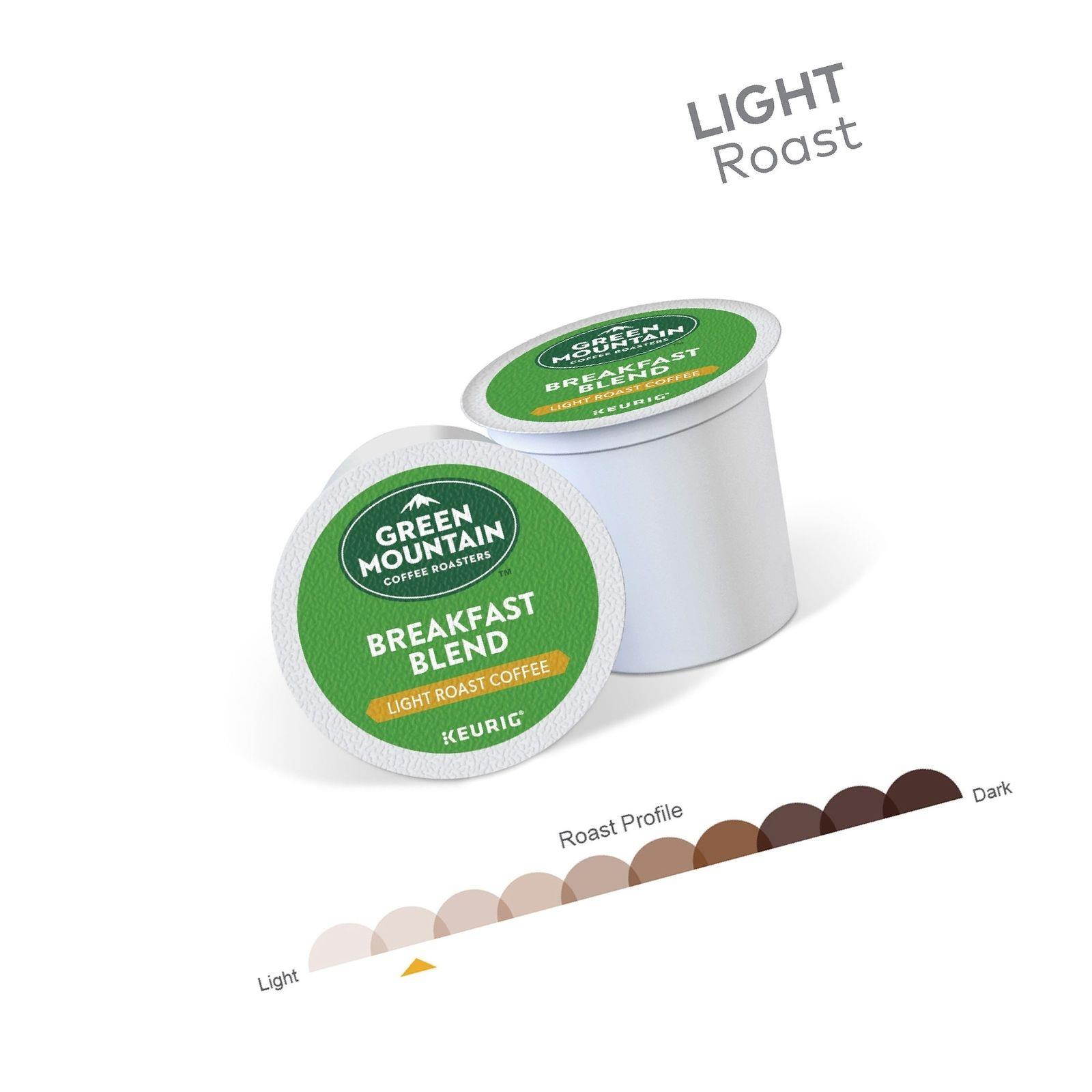 Green Mountain Coffee Breakfast Blend Keurig Single-Serve K-Cup Pods, Light R...
