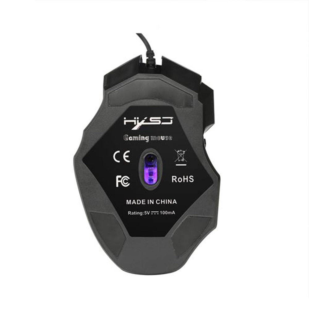 A868 Fantastic Alternating Light USB 2.0 7-Button Wired Game Mouse Black