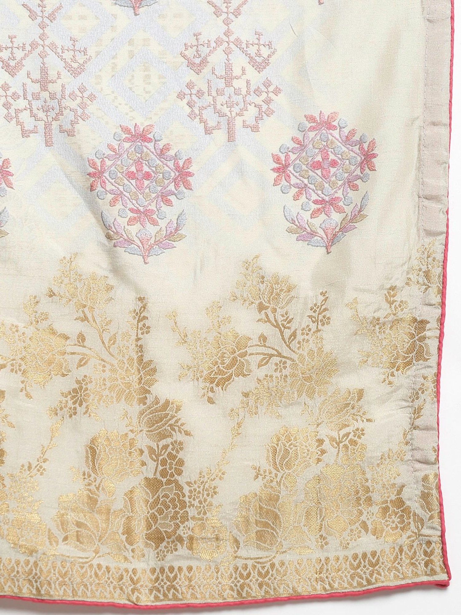 Stylee LIFESTYLE Blue Woven Pattern Unstitched Dress Material