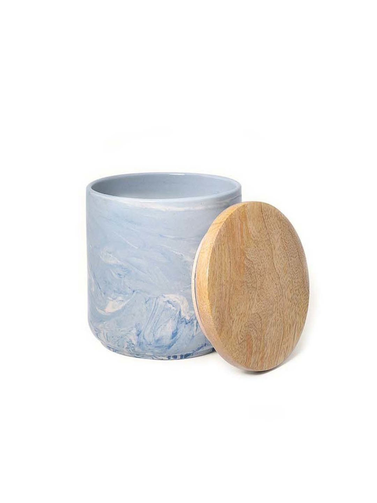 Ellementry Blue & Brown Ceramic The Earth Kitchen Storage Jar (0.3 L)