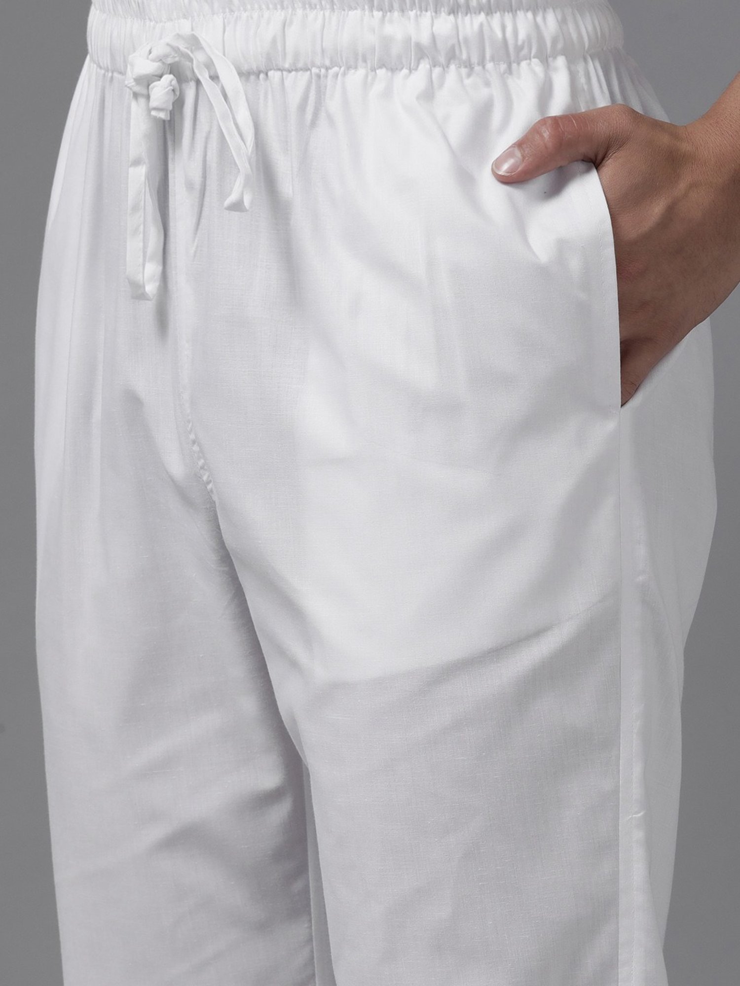 See Designs Indigo Blue & White Cotton Regular Fit Printed Kurta Bottom Set