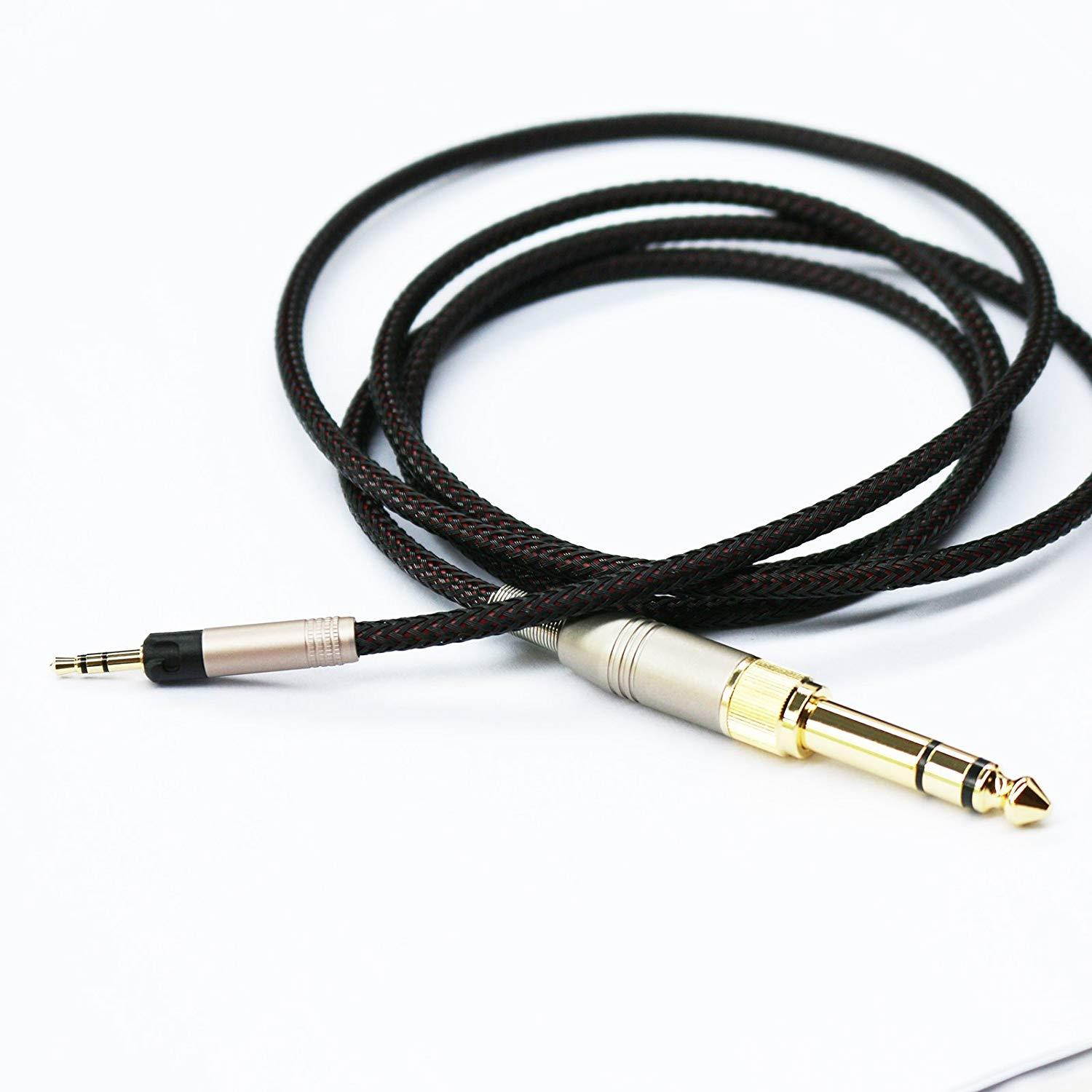 1.2m 3.9ft Replacement Audio upgrade Cable For Sennheiser HD6 MIX HD7 HD8 DJ Headphones