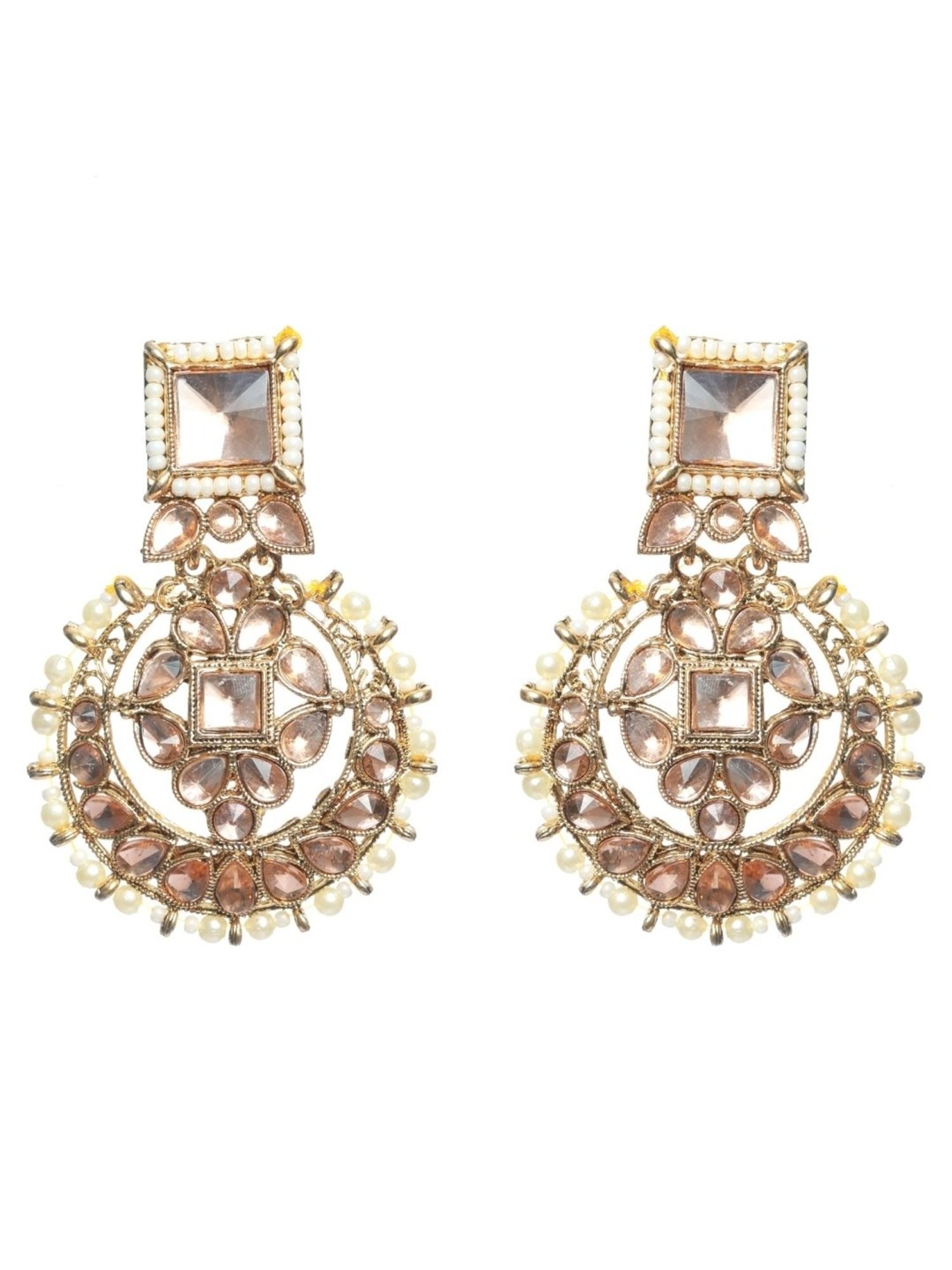 Aatmana Gold-Plated Kundan Choker Necklace & Earring Set with Maang Tikka