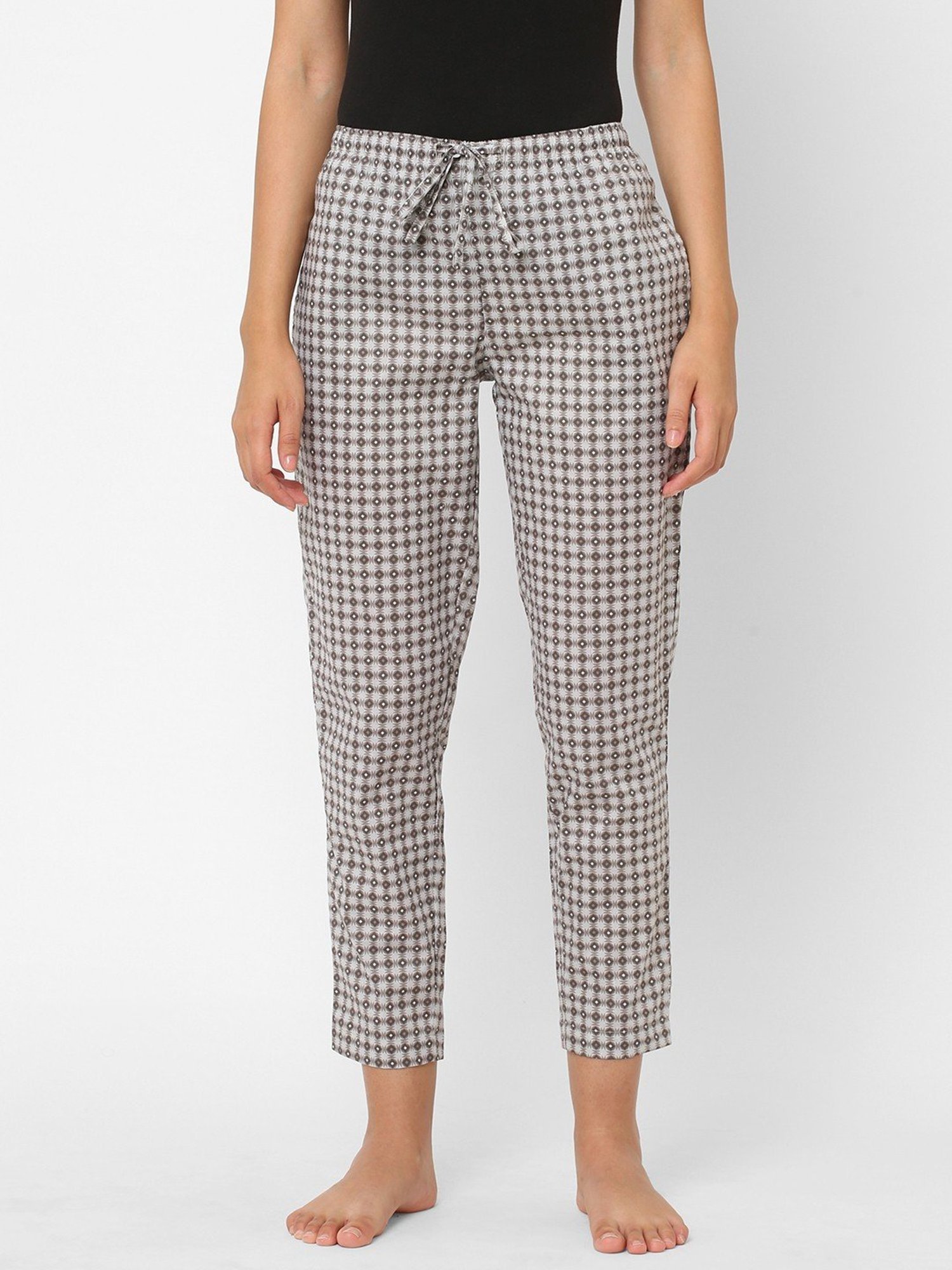 Urban Scottish Grey Printed Lounge Pants