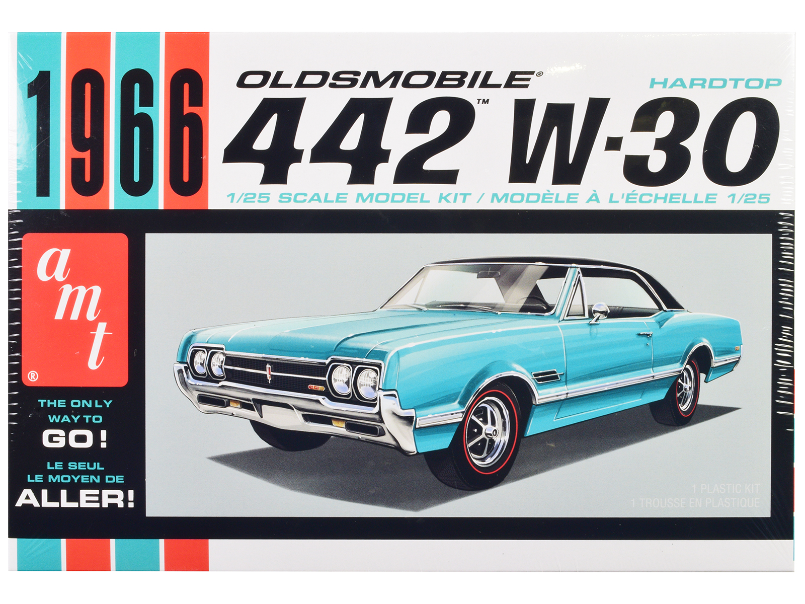 Skill 2 Model Kit 1965 Oldsmobile 88 "Modified Stocker" 1/25 Scale Model by AMT
