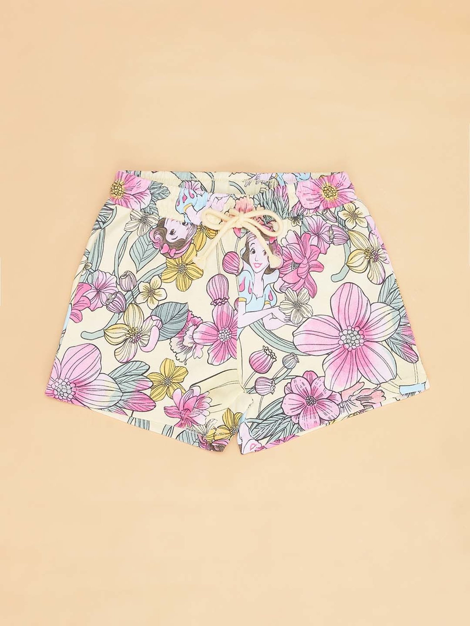 Jockey Girls Black Printed Shorts