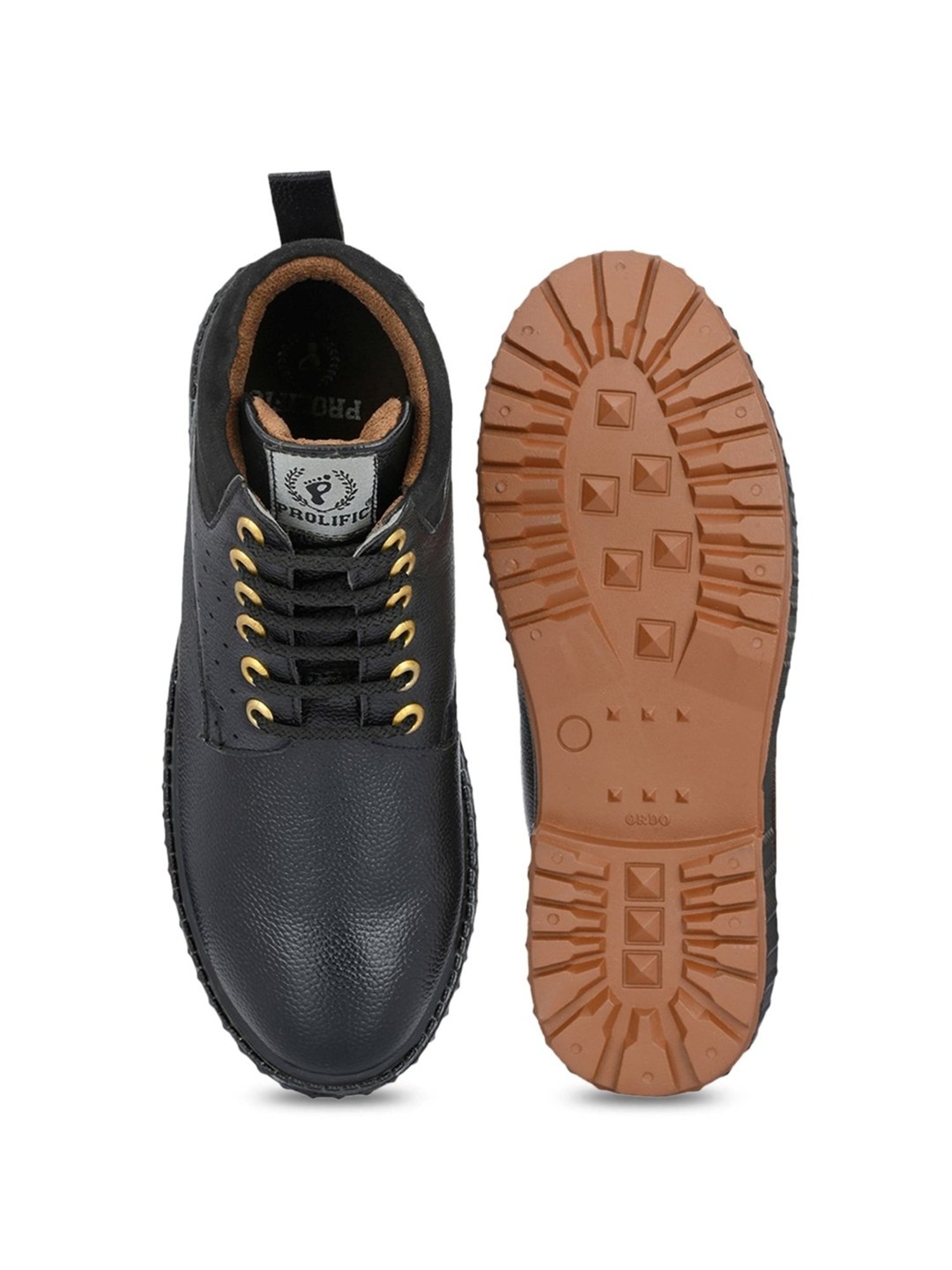 Prolific Men's Black Derby Boots