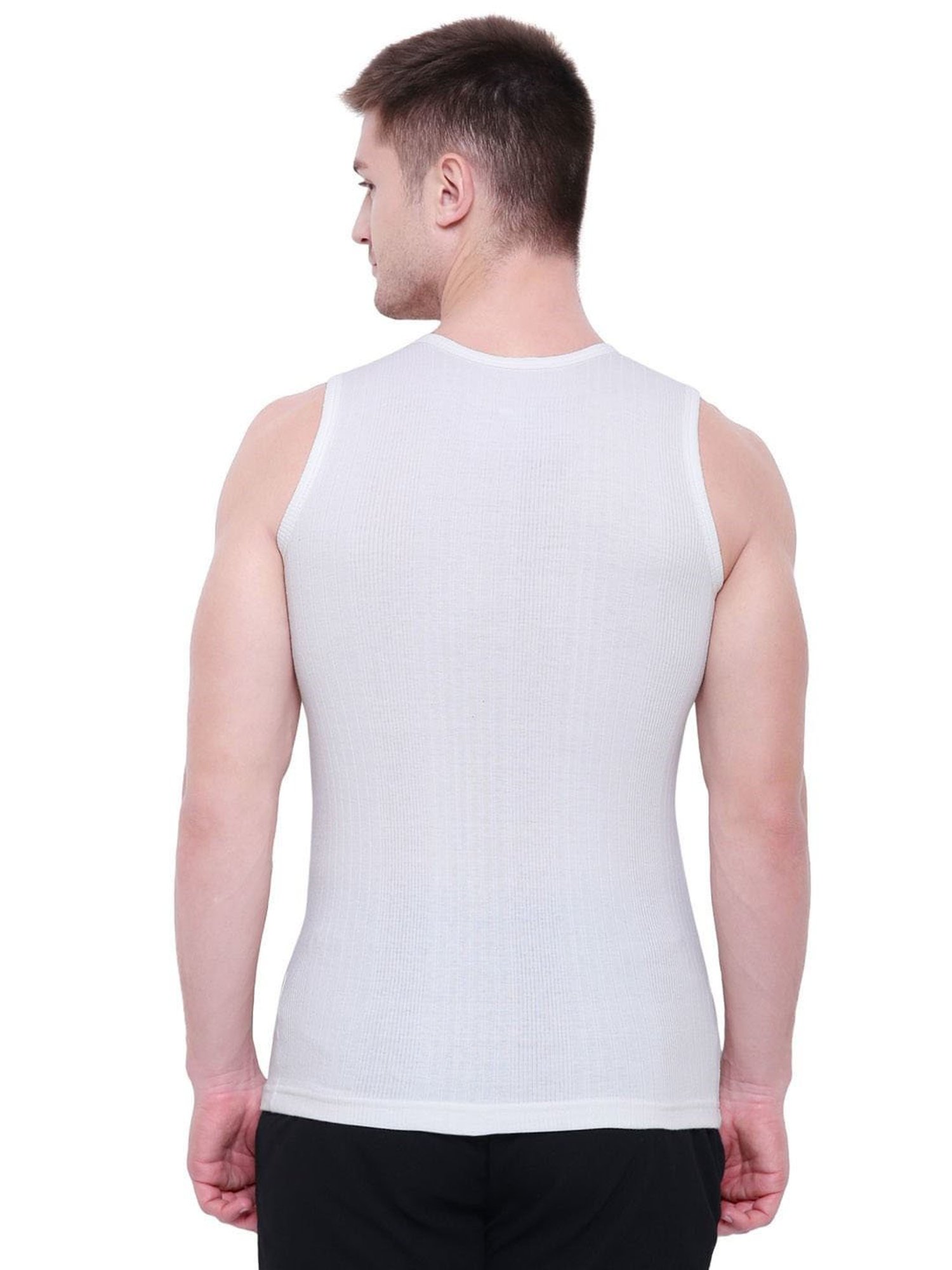 Bodycare White Regular Fit Vest