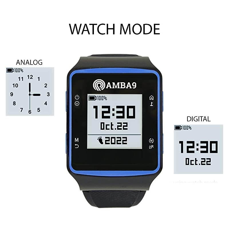 GPS Golf Watch Bundle with 1 Dozen Volvik Golf Balls 5 Ball Markers and 1 Magnetic Hat Clip Rangefinder with Preloaded Courses Step Tracking Distance to Hole Measurements and Par Info