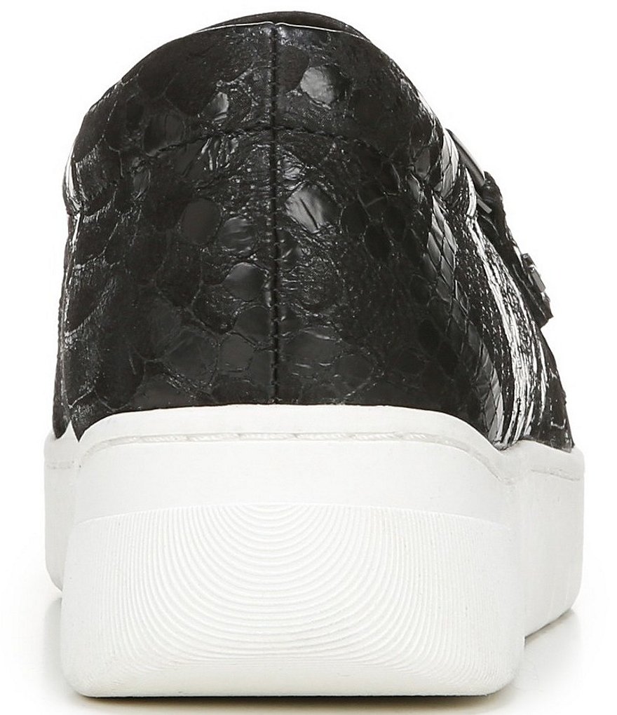 Naturalizer Hawthorn Snake Print Leather Zip Sneakers