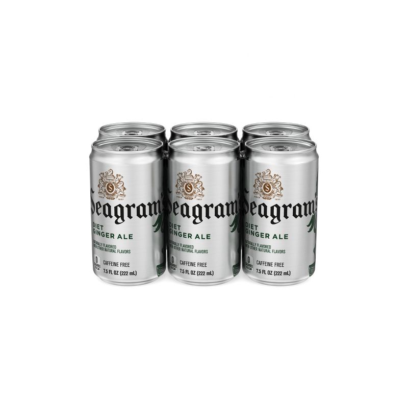 Seagram's Diet Ginger Ale Soda - 6pk/7.5 fl oz Cans