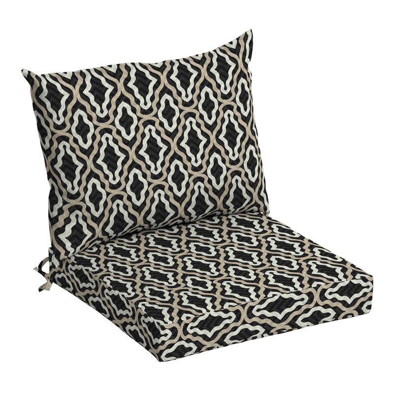 Arden Selections Outdoor Dining Chair Cushion Set Amalfi Trellis
